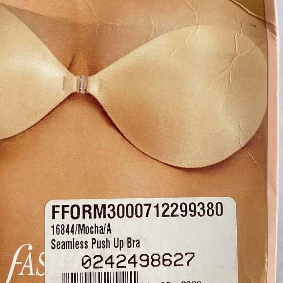 Fashion Forms Nubra Seamless Push Up Bra in Mocha Womens Size A NEW! Damaged Box - Picture 10 of 11